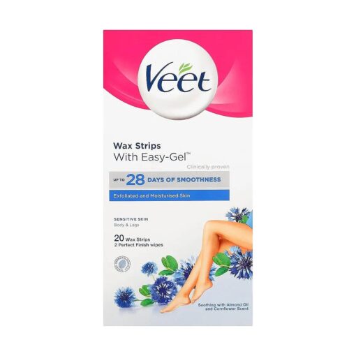 Veet Wax Strips With Easy Grip Sensitive Skin - 20 Wax Strips, VEET03