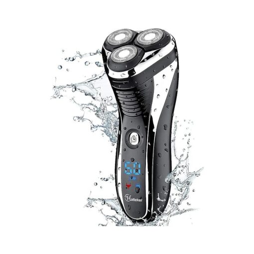 Hatteker Electric Shaver Rotary Razor Men Cordless Beard Trimmer Pop-Trimmer Waterproof