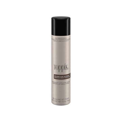 Toppik Colored Hair Thickener, Temporary Hair Color Spray for Root Touchup with Hair Thickening Fibers, 5.1 oz