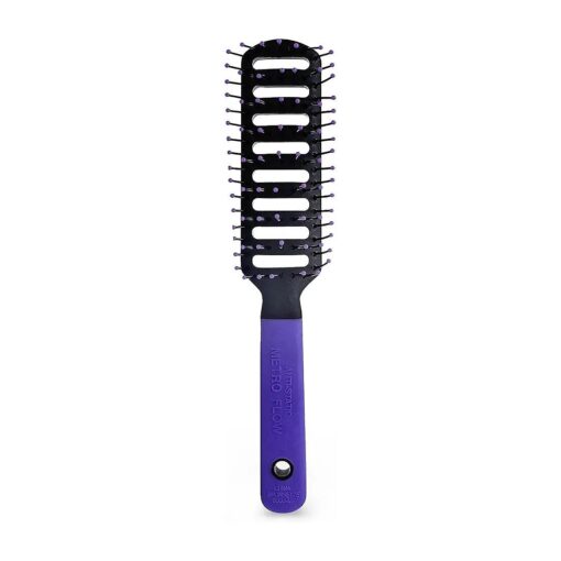 Spornette Anti Static Vent Brush # 9000-MF ( PURPLE ) Styling, Smoothing, Straightening & Blow Drying Hair Quickly With No Static - Adds Shine & Body, For Women, Men & Children