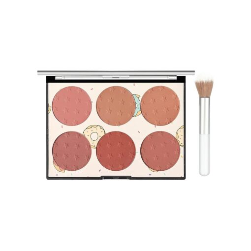 KYDA 6 Colors Face Blush Palette, Matte Shimmer Blush Palette, Smooth Blendable Powder Blush, Contour Highlighter Blush Multiuse Makeup Palette, by Ownest Beauty-Set A