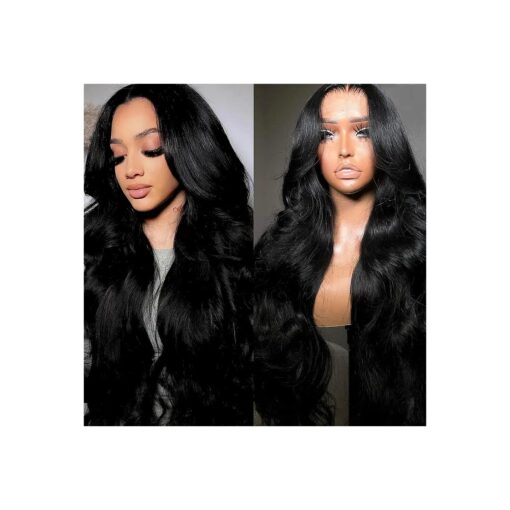 30 Inch Lace Front Wig Human Hair Wear and Go Body Wave 13x4 Lace Frontal Wigs For Black Women Pre Plucked Skin-like Glueless Lace Wig Human Hair With Baby Hair 180 % Density