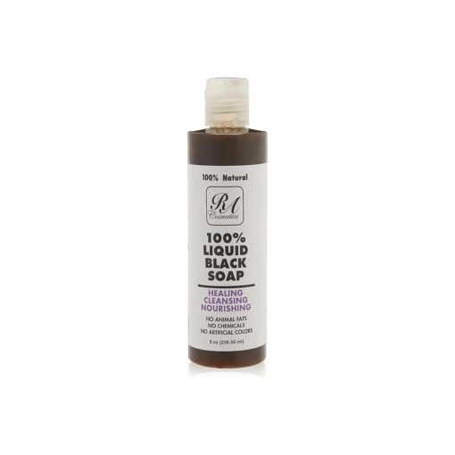 RA COSMETICS 100 % African Liquid Natural Black Soap - 8 oz