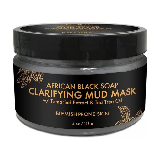 SheaMoisture African Black Soap Problem Skin Facial Mask, 4 Ounce