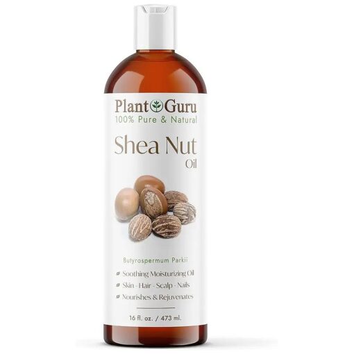 African Shea Nut Butter Oil 16 fl, oz, 100 % Pure Natural Skin, Face, Hair Growth And Moisturizer, DIY Body Butters, Lotions, Creams, Lip Balm And Soap Making .