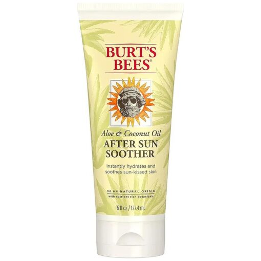 After Sun Lotion with Hydrating Aloe Vera & Coconut Oil - Summer Essentials, Sunburn Relief, Natural After Sun Soother, 6 oz