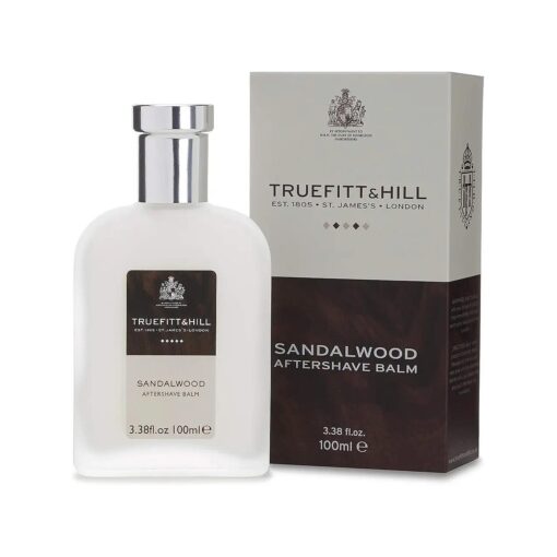 Truefitt & Hill Aftershave Balm - Sandalwood | Rich, Soothing Moisturiser for All Skin Types, 3.38 oz