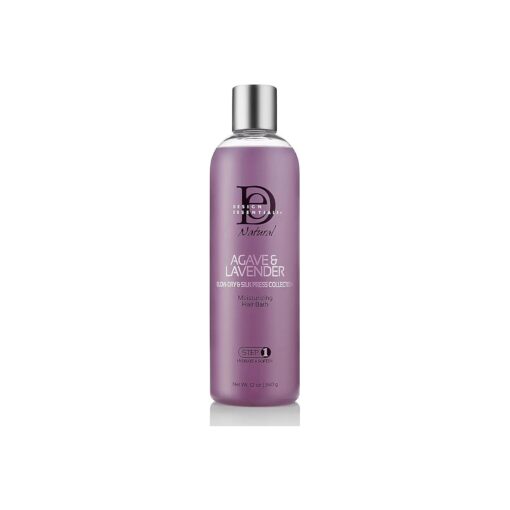 Design Essentials Agave & Lavender Moisturizing Hair Bath, Sulfate-Free Shampoo- Blow-Dry & Silk Press Collection - 12oz