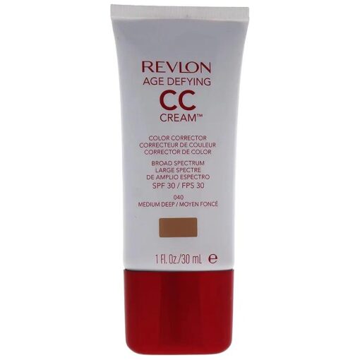 Revlon Age Defying CC Cream, Medium Deep/040, 1 Ounce