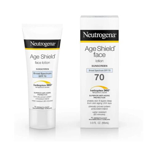 Age Shield Face Lotion Sunscreen Broad Spectrum SPF 70 - 3 Oz