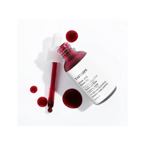 AHA 30 % + BHA 2 % Peeling Solution Exfoliating AHA 30 % BHA 2 % Peeling Solution Chemical Peel for Face BHA AHA Mask Red Peel BHA Liquid Exfoliant 1Floz