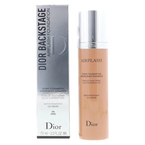 Dior Backstage Airflash Spray Foundation 4N ( 400 ) Airbrushed Radiance 12H Wear, 2.3 Ounce