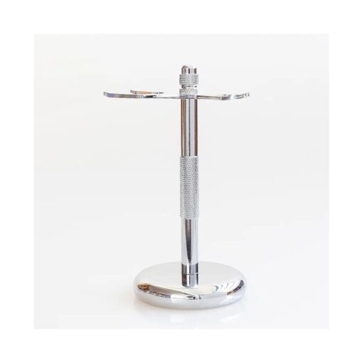 Bevel Safety Razor & Shaving Brush Display Stand with Non Slip Base, Dual Shave Stand Designed to Prevent Water Damage, Improve Hygiene and Protect Shaving Kit