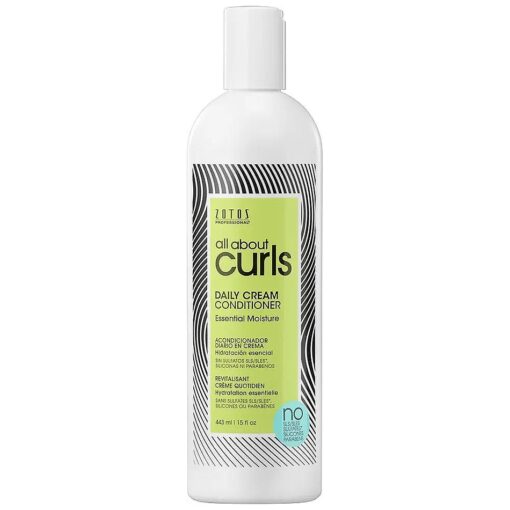 All About Curls Daily Cream Conditioner Essential Moisture for All Curly Hair Types | Strengthens | 3X Resistance to Breaking | Cruelty-Free & Sulfate-Free ( 2 sizes )