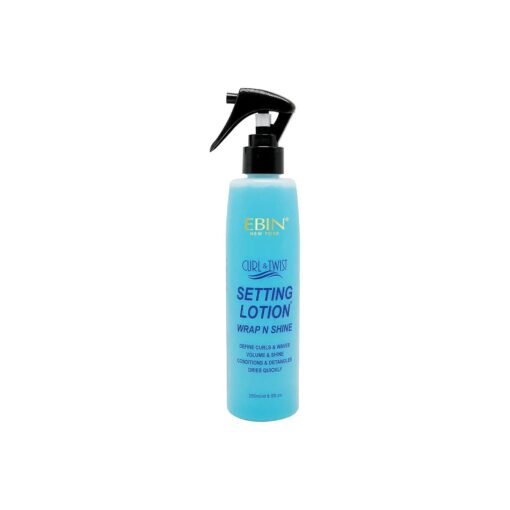 EBIN NEW YORK Curl & Twist Setting Lotion 8.5 oz/ 250ml | Moisturizing and Hydration, Smoothing with Natural High Shine, Defining Curls All Day Long