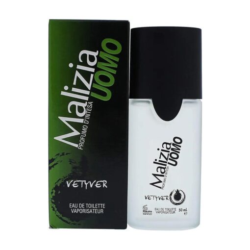 Vetyver Malizia Uomo Eau de Toilette Spray for Men, 1.7 Ounce