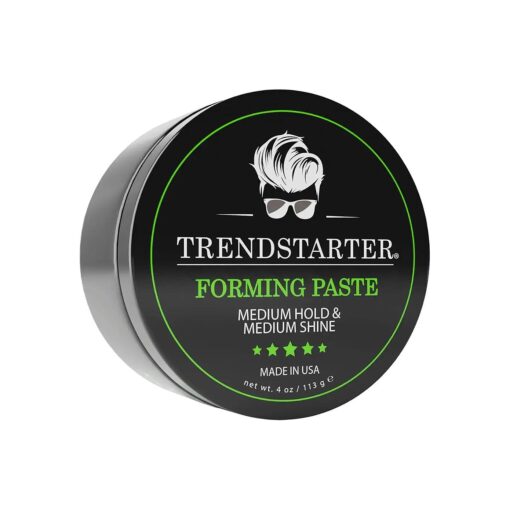 FORMING PASTE ( 4oz ) - Medium Hold - Medium Shine - Lightweight Water-Based Hair Cream - Premium All-Day Hold Hair Styling Product - Flake-Free Hair Paste for All Hair Types