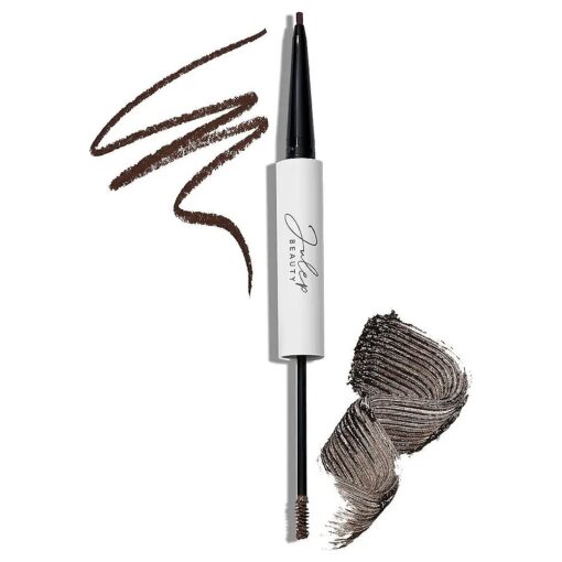 Julep Brow 101-2-in-1 Eyebrow Pencil and Tinted Brow Gel - Dark Brown - Waterproof - Thickening Silk Fibers - All Day Hold - Fill Define and Shape Brows