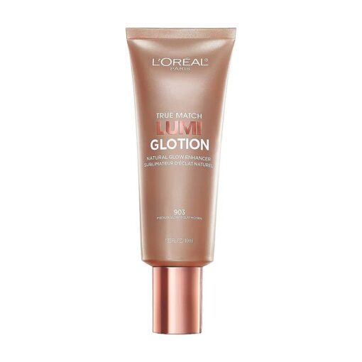 L'Oreal Paris Makeup True Match Lumi Glotion, Natural Glow Enhancer, Illuminator Highlighter Skin Tint, for an All Day Radiant Glow, Medium, 1.35 Ounces