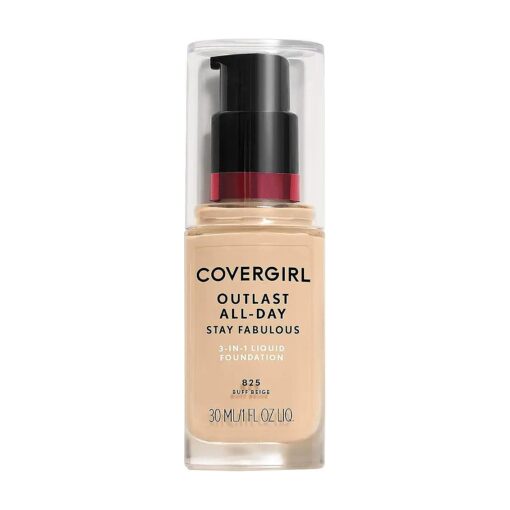 Covergirl Outlast All-Day Stay Fabulous 3-in-1 Foundation, Buff Beige, 1 Fl Oz