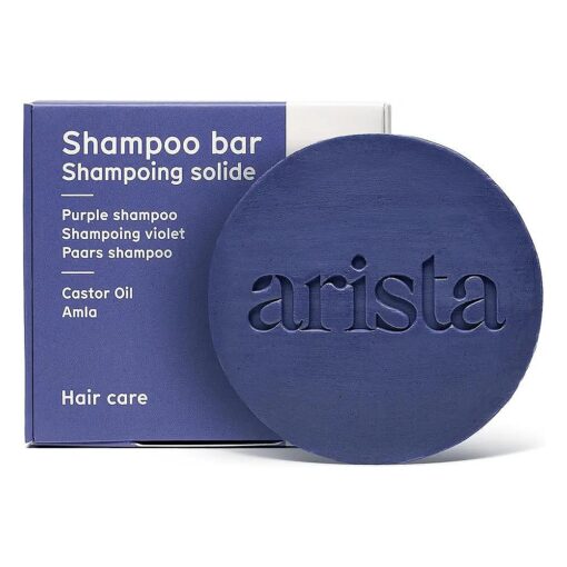 Arista Purple Shampoo Bar | Solid Shampoo Bar | Amla Fruit Powder, Purple Toner & Castor Oil Shampoo Bar | Shampoo Bar Moisturizing | Purple Shampoo for Grey Hair