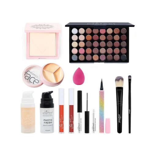 All in One Makeup Kit for Women Full Kit, Professional Makeup Gift Set, Include Eyeshadow Palette, Lip Gloss, Concealer, Foundation, Makeup Brush, Mascara