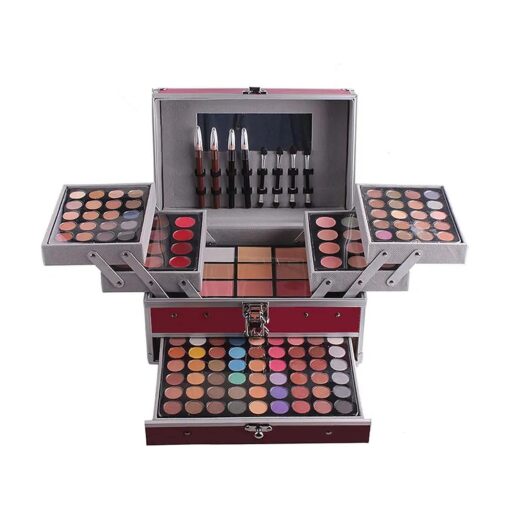 Pure Vie All In One Makeup Palette Gift Set Including 94 Eyeshadow, 12 Concealer, 3 Pressed Powder, 12 Lip Gloss, 3 Blush, 8 Eyebrow Powder - Harmony Makeup Contouring Kit for Salon and Daily Use # N4