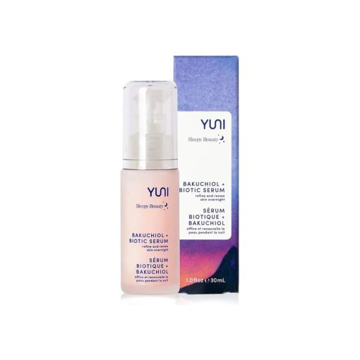 YUNI Beauty Face Serum ( 1 oz ) Bakuchiol Serum + Biotic Natural, Vegan Anti Aging Face Moisturizer for Women, Face Moisturizer for Dry Skin, All Natural Retinol Alternative, Paraben-Free, Cruelty-Free