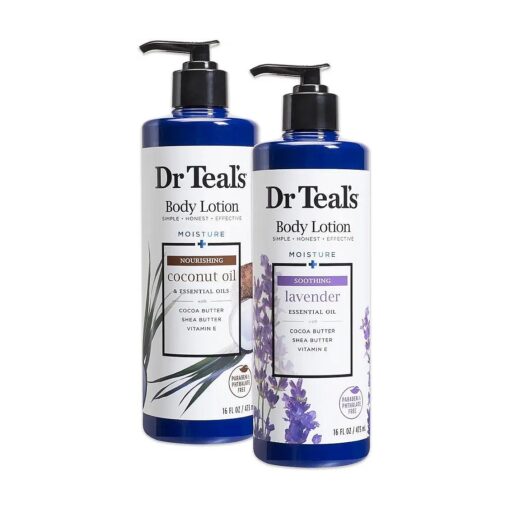 Dr Teal 's Body Lotion - Coconut and Lavender, 2 Count - 32oz Total ( Packaging May Vary )