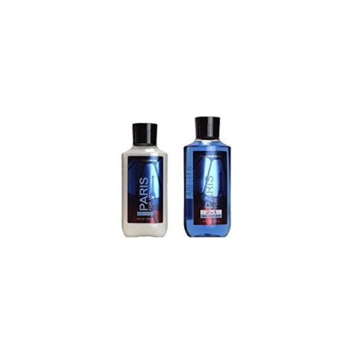 Bath & Body Works PARIS FOR MEN 2-in-1 Hair & Body Wash and Body Lotion Set