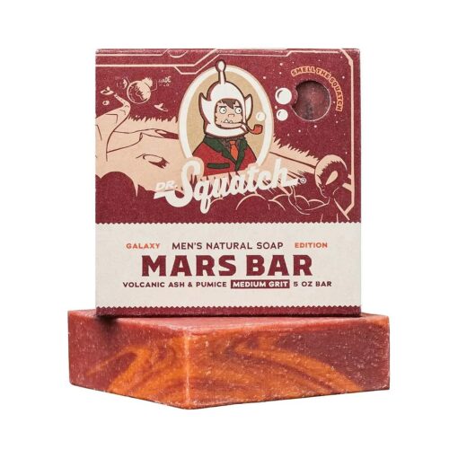 Dr. Squatch Limited Edition All Natural Bar Soap for Men with Medium Grit, Mars Bar