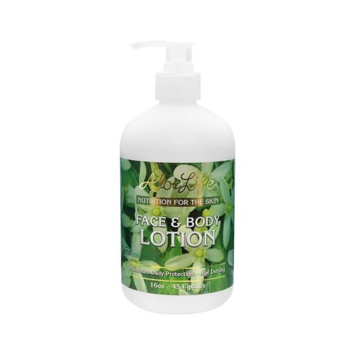 Aloe Life - Face & Body Lotion, Concentrated Formula, Hydrates Dry Skin, Contains Antioxidants, Minerals, & Herbal Extracts, Pleasant Grapefruit Scent, Safe For All Skin Types, Gluten-Free ( 16 oz )