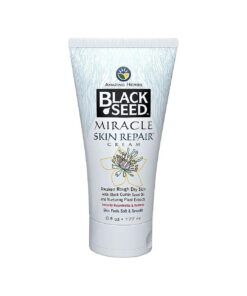 Black Seed Miracle Skin Repair Cream - Non-Allergenic Formula, Black Cumin Seed Oil, Vitamin E, and Other Essential Oils Support Collagen & Elastin Production - 6 Fl Oz