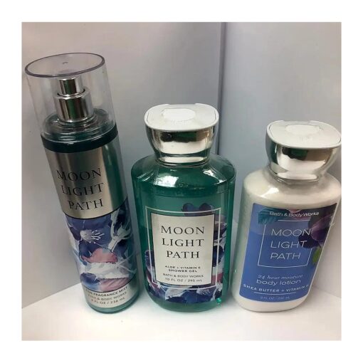 Bath & Body Works Moonlight Path Gift Set - All New Daily Trio ( Full-Sizes )