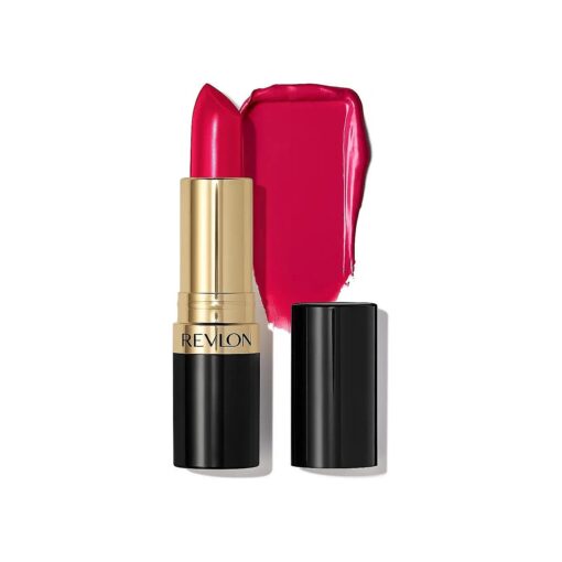 Revlon Lipstick, Super Lustrous Lipstick, Creamy Formula For Soft, Fuller-Looking Lips, Moisturized Feel, Cherry Blossom ( 028 ), 0.15 oz