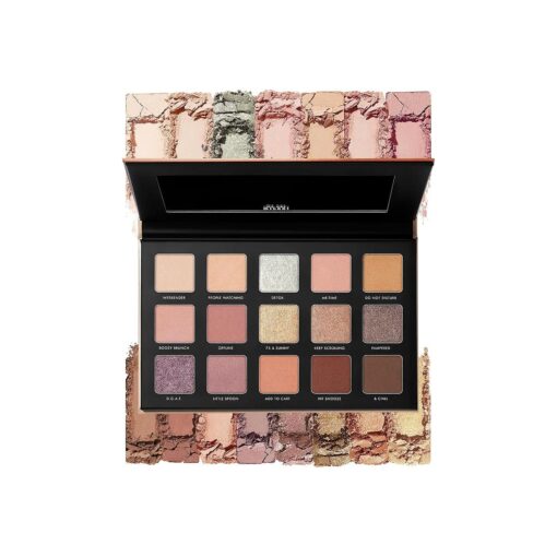 Milani Gilded Nude Hyper Pigmented Eyeshadow Palette - 15 Natural Looking Makeup Eyeshadow Colors for Your Everyday Look