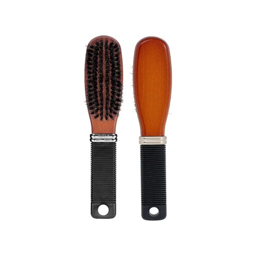 Conair All Purpose Boar Bristle hairbrush - Hair brush - Hairbrush for Men and Women - Brown