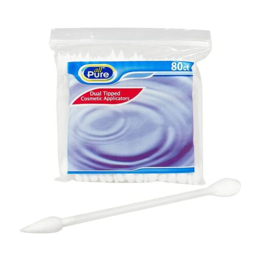 Cosmetic Applicators - 80 ct - Dual Tipped One Pointed Tip & One Flattened tip