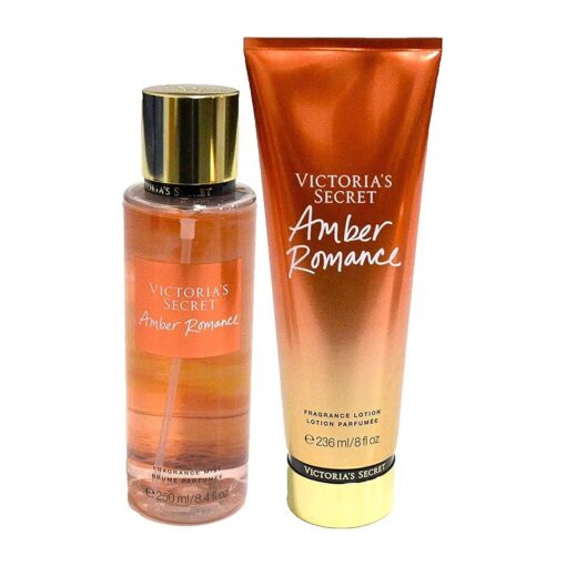 Victoria 's Secret Amber Romance Set : Fragrance Body Mist & All-Skin Lotion