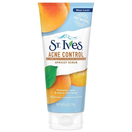 St. Ives Acne Control, Apricot Scrub 6 oz ( Pack of 7 )