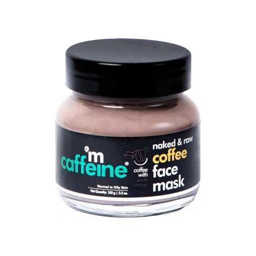 mCaffeine Coffee De Tan Face Pack Mask with Kaolin Clay, Multani Mitti & Bentonite Clay | Removes Tan, Cleanses Pores & Controls Excess Oil | For All Skin Types ( 100gm )