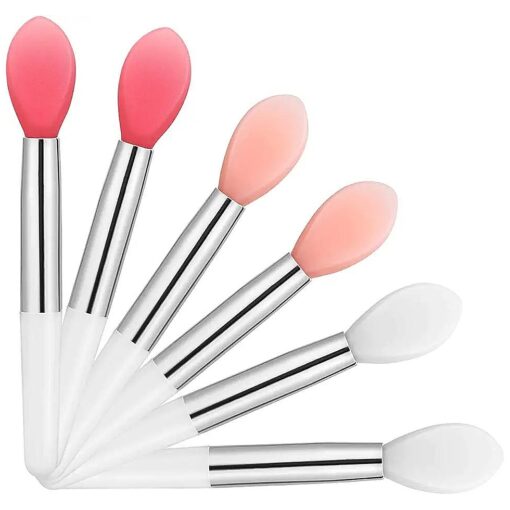 Silicone Lip Brush, Lipstick Applicator Brushes, Makeup Brushes,9Pcs