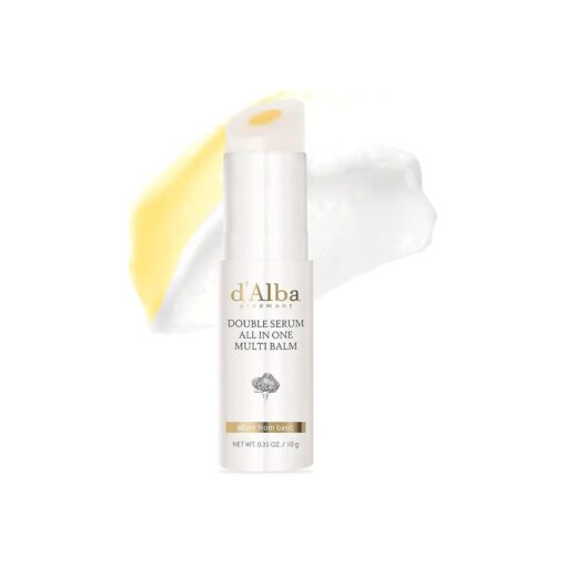 d'Alba Italian Truffle Double Serum All-in-One Multi Balm, Vegan Skincare, 3-in-1 Treatment for Wrinkle Improvement, Eye Treatment Stick Balm