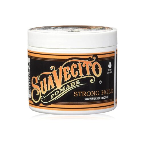 Suavecito Pomade Firme ( Strong ) Hold 4 Oz, 1 Pack - Strong Hold Hair Pomade For Men - Medium Shine Water Based Flake Free Hair Gel - Easy To Wash Out - All Day Hold For All Hair Styles