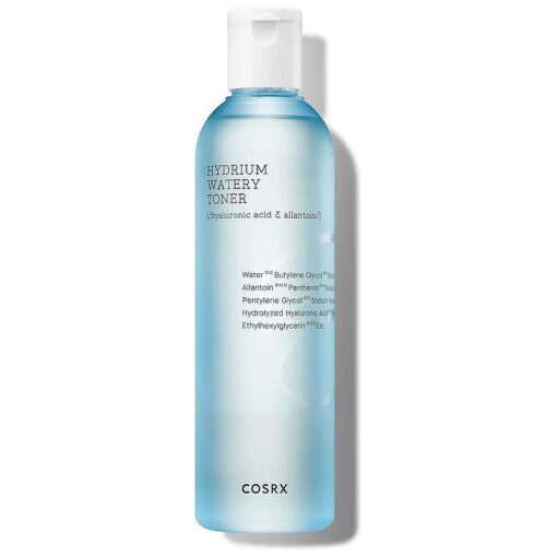 COSRX Hydrium Watery Toner, 280ml / 9.46 fl.oz | Moisturizing Korean Toner | Hyaluronic Acid, Allantoin, Panthenol | Korean Skin Care, Not Tested on Animals, Paraben Free