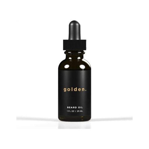 Golden Grooming Co, Beard Oil for Men - Nourishing & Organic Beard Moisturizer - Organic Oil for Beard Growth - All-Natural Formula with Vitamin E - Smooth and Soft Beard - 1 fl oz