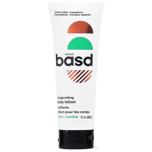 basd Organic Body Lotion, Invigorating Mint | Natural & Moisturizing Ingredients, Vegan, Hypoallergenic, 8 Ounce Tube