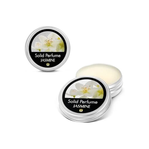 Flowerland Solid Perfume - Portable Pocket Balm Perfume Perfect for Travel Use - Natural Fragrance Parfum for Men and Women - Natural & Vegan - Jasmine ( 30ml )