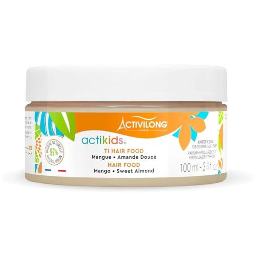 Actikids Hair Food - Nourishing and Gentle Hair Balm for Kids - Intense Moisture and Frizz Control with Natural Ingredients - 100 ml .