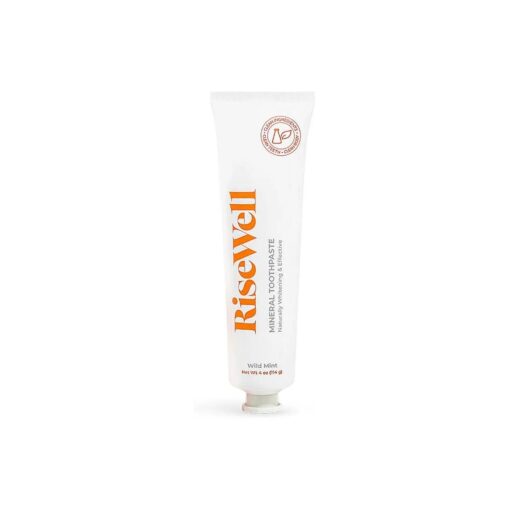 RiseWell Mineral Toothpaste - Natural Hydroxyapatite Toothpaste - Fluoride-Free, SLS-Free, Natural Remineralizing Toothpaste for Sensitive Teeth - Made by Dentists Toothpaste, Wild Mint 4 Oz